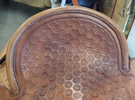 cantle binding stitched